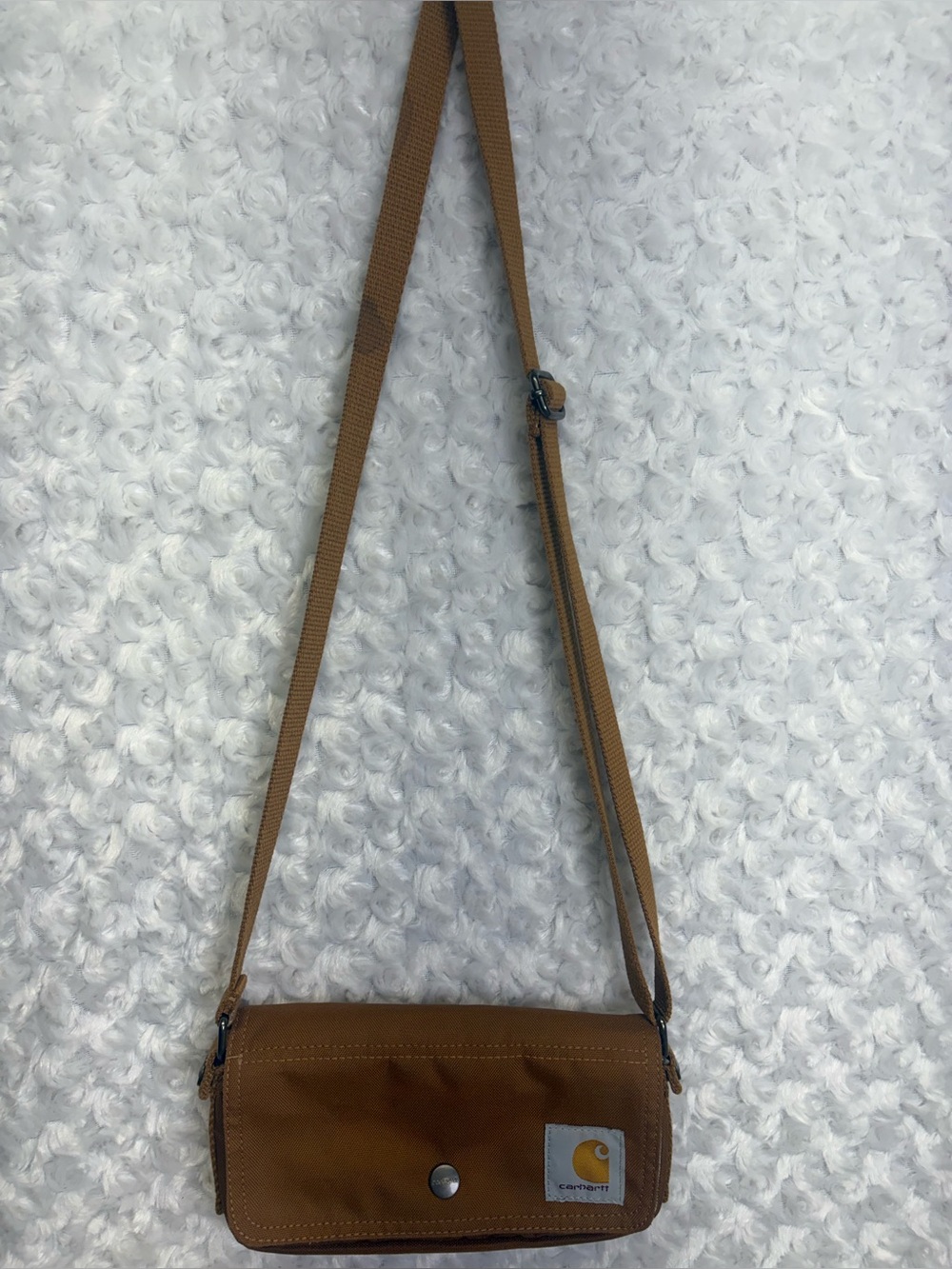 Carhartt brown mini crossbody bag waist pack or clutch easily converted unisex